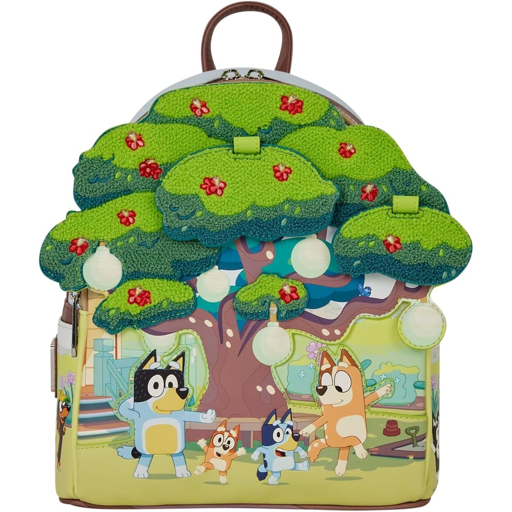 image:imageLoungefly Bluey Characters Backyard LightUp Mini Backpack Collectible Bags