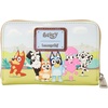 Loungefly Bluey: Characters – Backyard – Zip-Around Wallet – 4 Card Slots and 1 Clear ID Slot – Collectible Wallets