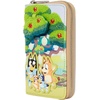 Loungefly Bluey: Characters – Backyard – Zip-Around Wallet – 4 Card Slots and 1 Clear ID Slot – Collectible Wallets